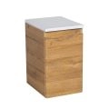 Side Vanity Cabinet WAVE Collection Teak Natural Color" Teak Natural