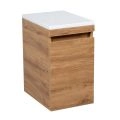 Side Vanity Cabinet NIAGARA Collection Teak Natural Color 12" Teak Natural