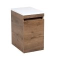 Side Vanity Cabinet NIAGARA Collection Teak Natural Color 12" Rosewood