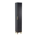 Side Vanity Cabinet Trevi Collection  Anthracite Color 12" Antracite