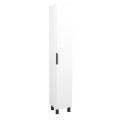 Side Vanity Cabinet Trevi Collection  Anthracite Color 12" White
