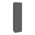 Side Vanity Cabinet Wave Collection Rosewood 16" Gray Matte