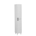 Side Vanity Cabinet WOODMIX Collection Grey Matte Color 12" White
