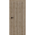 Interior Solid French Door 18 x 80 inches | BASIC 3001 Ash Franko | Single Regular Panel Frame Handle | Bathroom Bedroom Modern Doors Caramel Oak
