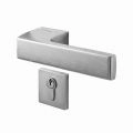 Door Euro Handle 3099 for Magnetic Lock, White Entry Satin Chrome