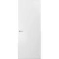 Modern Solid Hidden Door with Handle | Planum 0010 Primed with Silver Hidden Frame 32" x 80" Right-hand Inswing Silver Frame | Hinges Lock Handle | Modern Wardrobe Wood Solid Doors Primed