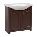 Modern Free Standing Bathroom Vanity with Washbasin | Classic White Matte Collection | Non-Toxic Fire-Resistant MDF-40" Brown Matte