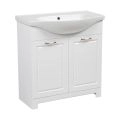 Modern Free Standing Bathroom Vanity with Washbasin | Classic White Matte Collection | Non-Toxic Fire-Resistant MDF White