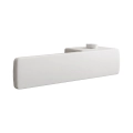 Door Euro Handle 4084  Lock, Black, Left Privacy White