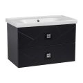Modern Wall-Mount Bathroom Vanity with Washbasin | Picasso Anthracite Matte  Collection | Non-Toxic Fire-Resistant MDF-32" Antracite
