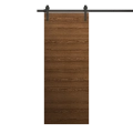 Modern Barn Door 18 x 84 inches | Ego 5000 Marble Oak | 6.6FT Rail Track Heavy Hardware Set | Solid Panel Interior Doors EGO Cognac Oak