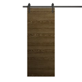 Modern Barn Door 18 x 84 inches | Ego 5000 Marble Oak | 6.6FT Rail Track Heavy Hardware Set | Solid Panel Interior Doors EGO Marble Oak