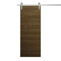 Modern Barn Door 32 x 84 inches | Ego 5000 Painted White Oak | 6.6FT Silver Rail Track Heavy Hardware Set | Solid Panel Interior Doors EGO Marble Oak