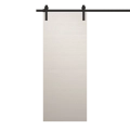 Modern Barn Door 18 x 84 inches | Ego 5000 Marble Oak | 6.6FT Rail Track Heavy Hardware Set | Solid Panel Interior Doors EGO Painted White Oak