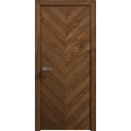Interior Solid French Door 18 x 80 inches | Ego 5005 Cognac Oak Veneer | Single Regular Panel Frame Handle | Bathroom Bedroom Modern Doors EGO Cognac Oak