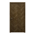 Sliding Closet Bi-fold Doors 60 x 80 inches | Ego 5005 Natural Oak | Sturdy Tracks Moldings Trims Hardware Set | Wood Solid Bedroom Wardrobe Doors EGO Marble Oak
