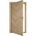 Interior Pivot Door / Ego 5005 Natural Oak / Single Flush Panel Frame Magnetic Lock / Bathroom Bedroom Modern Doors 30" x 80" Natural Oak