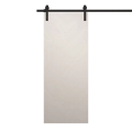 Modern Barn Door 30 x 84 inches | Ego 5005 Natural Oak | 6.6FT Rail Track Heavy Hardware Set | Solid Panel Interior Doors EGO Painted White Oak