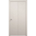Sliding Closet Bi-fold Doors 36 x 80 inches | Ego 5005 Marble Oak | Sturdy Tracks Moldings Trims Hardware Set | Wood Solid Bedroom Wardrobe Doors EGO Painted White Oak