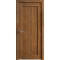 Interior Solid French Door 18 x 80 inches | Ego 5006 Cognac Oak Veneer | Single Regular Panel Frame Handle | Bathroom Bedroom Modern Doors EGO Cognac Oak