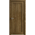 Interior Solid French Door 18 x 80 inches | Ego 5006 Cognac Oak Veneer | Single Regular Panel Frame Handle | Bathroom Bedroom Modern Doors EGO Marble Oak