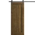 Modern Barn Door 18 x 80 inches | Ego 5006 Painted White Oak | 6.6FT Rail Track Heavy Hardware Set | Solid Panel Interior Doors EGO Marble Oak