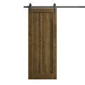 Modern Barn Door 32 x 80 inches | Ego 5006 Painted White Oak | 6.6FT Rail Track Heavy Hardware Set | Solid Panel Interior Doors EGO Marble Oak