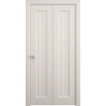 Sliding Closet Bi-fold Doors 36 x 80 inches | Ego 5006 Cognac Oak Veneer | Sturdy Tracks Moldings Trims Hardware Set | Wood Solid Bedroom Wardrobe Doors EGO Painted White Oak