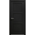 Interior Solid French Door 18 x 80 inches | Ego 5010 Painted White Oak | Single Regular Panel Frame Handle | Bathroom Bedroom Modern Doors EGO Painted Black Oak