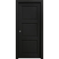 Sliding Pocket Door 18 x 84 inches | Ego 5010 Painted Black Oak | Kit Rail Hardware | Solid Wood Interior Bedroom Modern Doors EGO Painted Black Oak