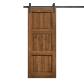 Modern Barn Door 28 x 80 inches | Ego 5010 Painted Black Oak | 6.6FT Rail Track Heavy Hardware Set | Solid Panel Interior Doors EGO Cognac Oak