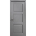 Interior Solid French Door 18 x 80 inches | Ego 5010 Painted White Oak | Single Regular Panel Frame Handle | Bathroom Bedroom Modern Doors EGO Painted Grey Oak