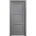 Sliding Pocket Door 18 x 84 inches | Ego 5010 Painted Black Oak | Kit Rail Hardware | Solid Wood Interior Bedroom Modern Doors EGO Painted Grey Oak