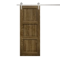 Modern Barn Door 32 x 80 inches | Ego 5010 Painted Black Oak | 6.6FT Silver Rail Track Heavy Hardware Set | Solid Panel Interior Doors EGO Marble Oak