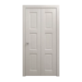 Sliding Closet Bi-fold Doors 48 x 96 inches | Ego 5010 Painted Black Oak | Sturdy Tracks Moldings Trims Hardware Set | Wood Solid Bedroom Wardrobe Doors EGO Painted White Oak