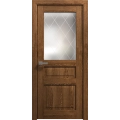 Interior Solid French Door 18 x 80 inches | Ego 5011 Cognac Oak Veneer | Single Regular Panel Frame Handle | Bathroom Bedroom Modern Doors EGO Cognac Oak
