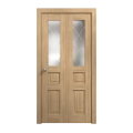 Sliding Closet Bi-fold Doors 72 x 96 inches | Ego 5011 Marble Oak | Sturdy Tracks Moldings Trims Hardware Set | Wood Solid Bedroom Wardrobe Doors EGO Natural Oak
