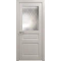 Interior Solid French Door 18 x 80 inches | Ego 5011 Cognac Oak Veneer | Single Regular Panel Frame Handle | Bathroom Bedroom Modern Doors EGO Painted White Oak