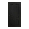 Sliding Closet Bi-fold Doors 60 x 96 inches | Ego 5012 Painted Black Oak | Sturdy Tracks Moldings Trims Hardware Set | Wood Solid Bedroom Wardrobe Doors EGO Painted Black Oak