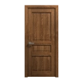 Interior Solid French Door 32 x 96 inches | Ego 5012 Painted Black Oak | Single Regular Panel Frame Handle | Bathroom Bedroom Modern Doors EGO Cognac Oak