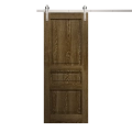 Modern Barn Door 30 x 96 inches | Ego 5012 Marble Oak | 6.6FT Silver Rail Track Heavy Hardware Set | Solid Panel Interior Doors EGO Marble Oak