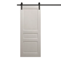 Modern Barn Door 42 x 80 inches | Ego 5012 Cognac Oak Veneer | 8FT Rail Track Heavy Hardware Set | Solid Panel Interior Doors EGO Painted White Oak