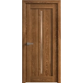 Interior Solid French Door 18 x 80 inches | Ego 5014 Painted White Oak | Single Regular Panel Frame Handle | Bathroom Bedroom Modern Doors EGO Cognac Oak