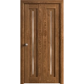 Sliding Closet Bi-fold Doors 36 x 80 inches | Ego 5014 Marble Oak | Sturdy Tracks Moldings Trims Hardware Set | Wood Solid Bedroom Wardrobe Doors EGO Cognac Oak