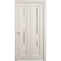 Sliding Closet Bi-fold Doors 36 x 80 inches | Ego 5014 Marble Oak | Sturdy Tracks Moldings Trims Hardware Set | Wood Solid Bedroom Wardrobe Doors EGO Painted White Oak