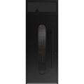 Front Exterior Aluminum Door / Ronex 0521 Black / Prehung Entry Steel Metal Modern Painted W36"xH80+12" Right-hand Inswing Black