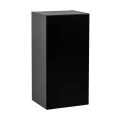 9" x 30" Wall Cabinet-Single Door-with Natural Teak door Black