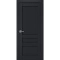 Interior Solid French Door | Veregio 7411 Antracite | Single Regular Panel Frame Trims Handle | Bathroom Bedroom Sturdy Doors  Antracite