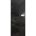 Invisible Solid Hidden Door with Handle | Termix 0801 Sahara Black with Silver Hidden Frame 36" x 84" Left-hand Inswing Silver Frame | Concealed Hinges Lock Handle | Modern Frameless Doors Graphite