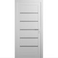 Front Exterior Prehung Metal-Plastic Door | Manux 8415 Walnut | Office Commercial and Residential Doors Entrance Patio Garage W30" x H80" Left hand Inswing White